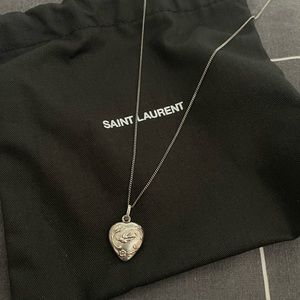 Saint Laurent Heart Necklace YSL